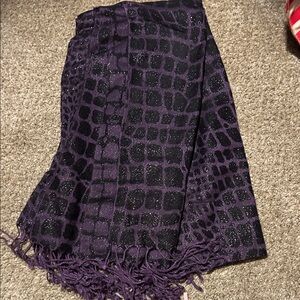 Purple Animal Print Scarf